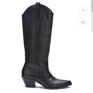 Matisse Coconuts Agency Cowboy Boots - Size 6. Black.